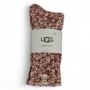 Two pairs UGG Marled Red and Cream Women's Socks